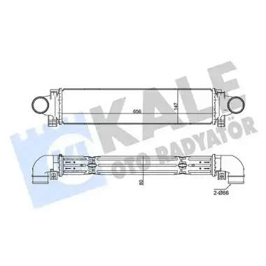 KALE Turbo Radyatörü ([Brazing] [656x147x80]) - Volvo 350795