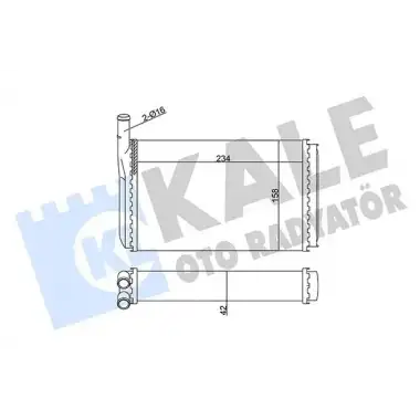 KALE Kalorifer Radyatörü (100 228 0001) - VW Grubu (VW/Audi/Seat/Skoda) 352025