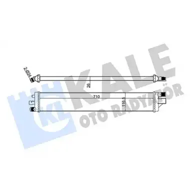 KALE Turbo Radyatörü (Intercooler) (352365) - Renault / Dacia