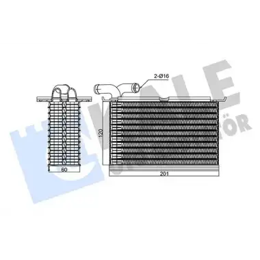 KALE Turbo Radyatörü (Intercooler) (354520) - VW Grubu (VW/Audi/Seat/Skoda)