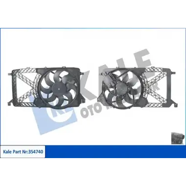 KALE Fan Motoru ((-AC) 2.2 Tdci / -AC 2.3dohc) - Ford 354740