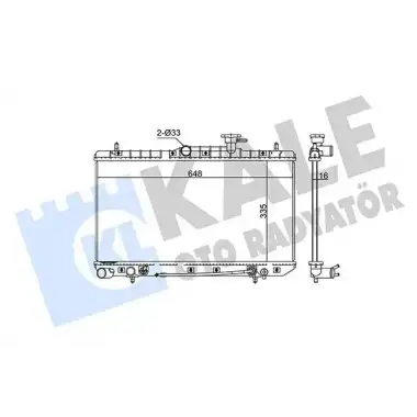 KALE Su Radyatörü (A/T 335x640x17) - Kore Araçları (Hyundai/Kia) 369100