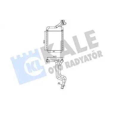 KALE Kalorifer Radyatörü (370690) - Kore Araçları (Hyundai/Kia)