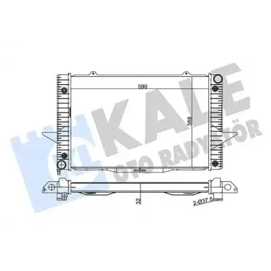 KALE Su Radyatörü ((AT) [Brazing] [590x388x32]) - Volvo 372100