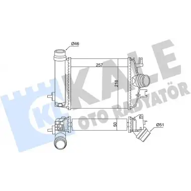 KALE Turbo Radyatörü ([Brazing] [50 MM]) - Renault / Dacia 375815