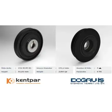 KENTPAR Krank Kasnağı (KENT 152K15801) - Japon Araçları