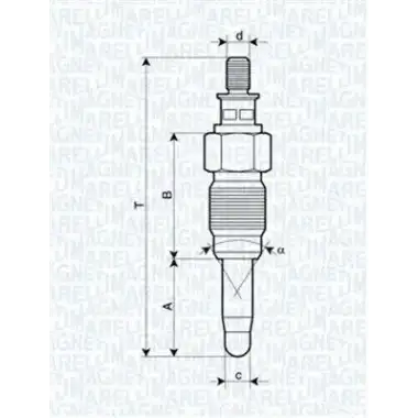 MAGNETI MARELLI Kızdırma Bujisi (Gn857) - VW Grubu (VW/Audi/Seat/Skoda) 060900030606
