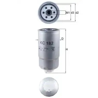 MAHLE Yakıt Filtresi (MHL KC182) - Fiat / Alfa / Lancia