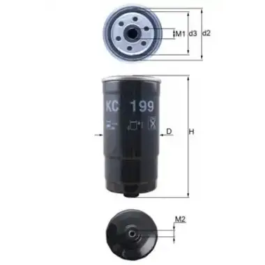 MAHLE Yakıt Filtresi (Mazot Filtresi 319223e200 - 1457434510) - Kore Araçları (Hyundai/Kia) MHL KC199