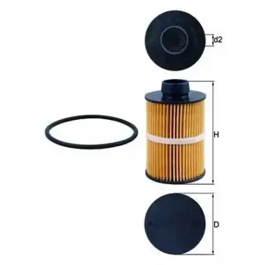 MAHLE Yakıt Filtresi (MHL KX208D) - Opel
