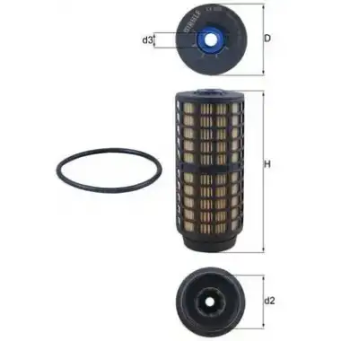 MAHLE Yakıt Filtresi (Mazot Filtresi) (MHL KX399D) - Fiat / Alfa / Lancia