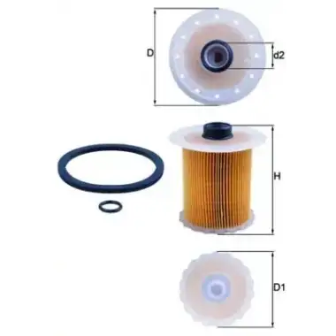 MAHLE Yakıt Filtresi (Mazot Filtresi) (MHL KX81D) - Renault / Dacia