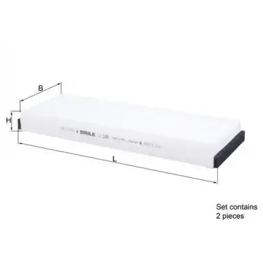 MAHLE Polen Filtresi (E1944li-2 / Ah247-2 (Karbonsuz)) - VW Grubu (VW/Audi/Seat/Skoda) MHL LA239/S