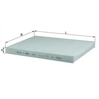 MAHLE Polen Filtresi (E900li / Ah104 (Karbonsuz)) - VW Grubu (VW/Audi/Seat/Skoda) MHL LA31