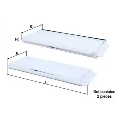 MAHLE Polen Filtresi (Set) (MHL LA483/S) - Japon Araçları