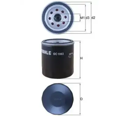 MAHLE Yağ Filtresi (MHL OC1063) - BMW / Mini