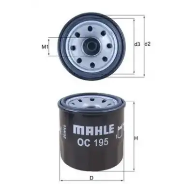 MAHLE Yağ Filtresi (MHL OC1566) - Renault / Dacia