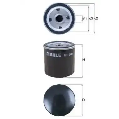 MAHLE Yağ Filtresi (MHL OC242) - Opel