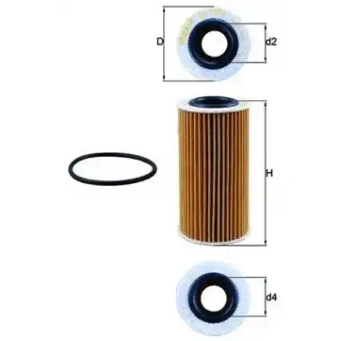 MAHLE Yağ Filtresi (E219hd330) - VW Grubu (VW/Audi/Seat/Skoda) MHL OX1076D