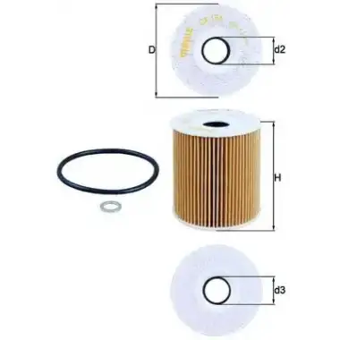 MAHLE Yağ Filtresi (MHL OX156D1) - BMW / Mini
