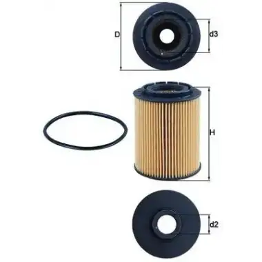 MAHLE Yağ Filtresi (E1001h D28) - VW Grubu (VW/Audi/Seat/Skoda) MHL OX160D