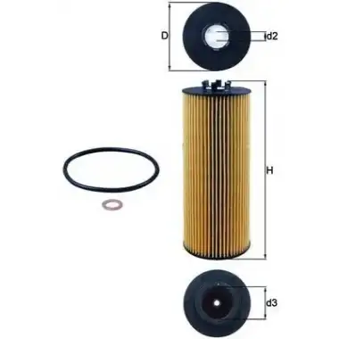 MAHLE Yağ Filtresi (E350hd44 / L317) - VW Grubu (VW/Audi/Seat/Skoda) MHL OX164D