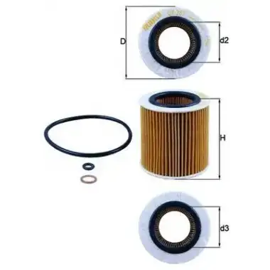 MAHLE Yağ Filtresi (E61hd215) - BMW / Mini MHL OX387D