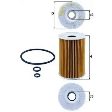 MAHLE Yağ Filtresi (E115h01d208) - VW Grubu (VW/Audi/Seat/Skoda) MHL OX388D