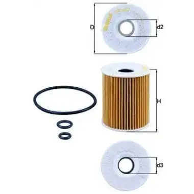 MAHLE Yağ Filtresi (E211h01d208 / L508) - VW Grubu (VW/Audi/Seat/Skoda) MHL OX422D