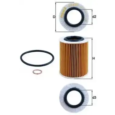 MAHLE Yağ Filtresi (E820hd245) - BMW / Mini MHL OX825D