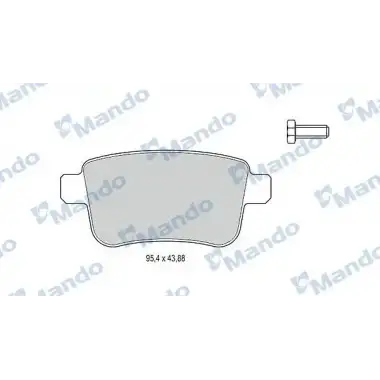 MANDO Fren Balatası Arka (Disk) - Renault / Dacia MBF015241
