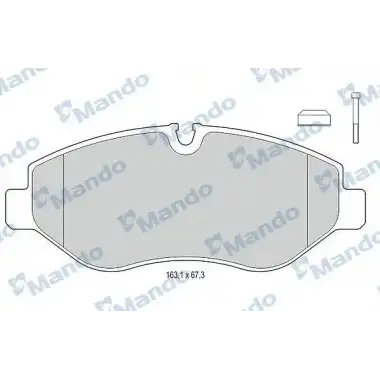 MANDO Fren Balatası Ön (MBF015671) - Mercedes-Benz