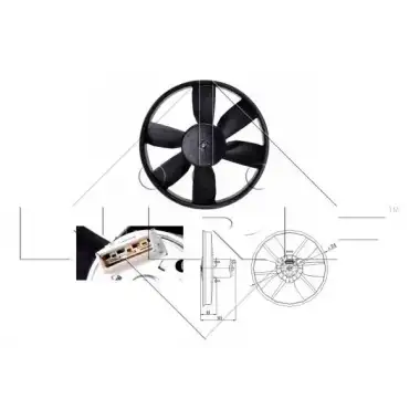 NRF Fan Motoru (NRF 47402) - VW Grubu (VW/Audi/Seat/Skoda)