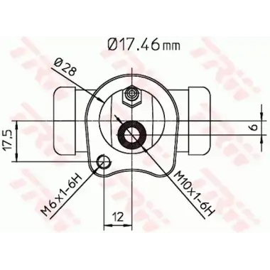 TRW Fren Silindiri Arka (BWC115) - Opel
