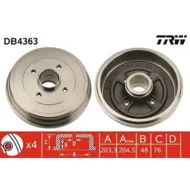 TRW Kampana Arka (DB4363) - Renault / Dacia
