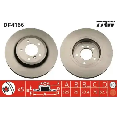 TRW Fren Diski Ön (Takım) (DF4166) - BMW / Mini