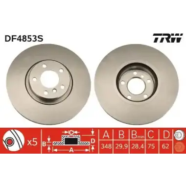 TRW Fren Diski Ön (DF4853S) - BMW / Mini