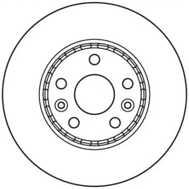 TRW Fren Diski Ön (TK 280mm(5 Bijon)) - Renault / Dacia DF6110