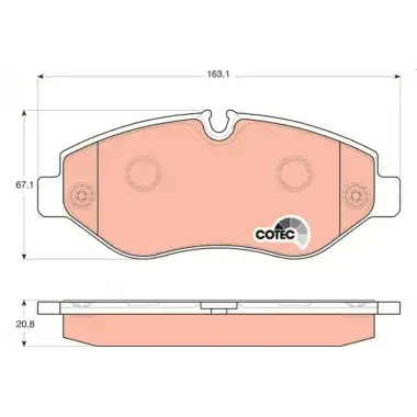 TRW Fren Balatası Ön (Fvr1778) - VW Grubu (VW/Audi/Seat/Skoda) GDB1698