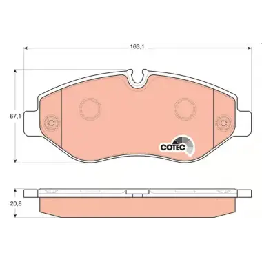 TRW Fren Balatası Ön (Fvr1778) - VW Grubu (VW/Audi/Seat/Skoda) GDB1698