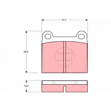 TRW Fren Balatası Ön (GDB648) - VW Grubu (VW/Audi/Seat/Skoda)