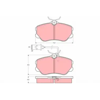 TRW Fren Balatası (Ön) (GDB864) - Fiat / Alfa / Lancia
