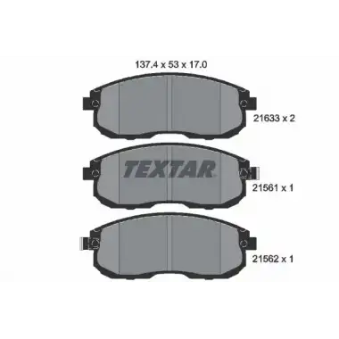TEXTAR Fren Balatası Ön (TX 2156101) - Japon Araçları