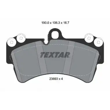 TEXTAR Fren Balatası Ön (Gdb1548 / Fdb1626) - VW Grubu (VW/Audi/Seat/Skoda) TX 2369302