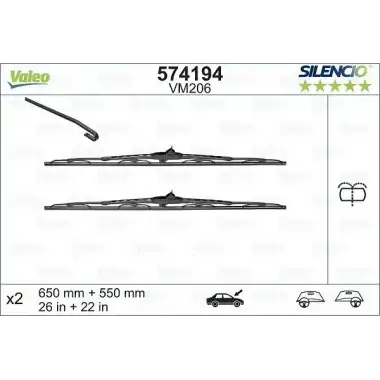 VALEO Silecek Süpürgesi Ön Sol (SWF - 650 MM) - Mercedes-Benz 116153