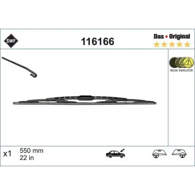 VALEO Silecek Süpürgesi Ön Sol (SWF - 550 MM) 116166
