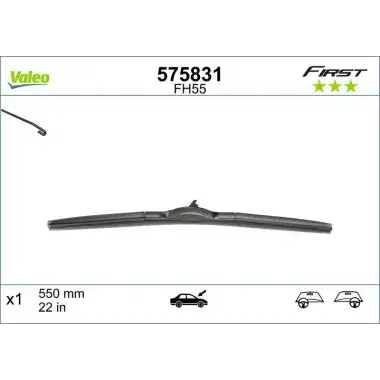 VALEO Silecek Süpürgesi Ön Takım (SWF ( 550 / 550 MM ) (MUZ Tip)) - VW Grubu (VW/Audi/Seat/Skoda) 119323