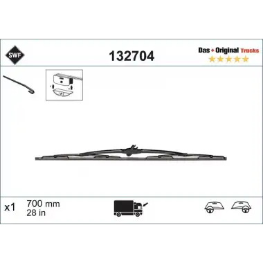 VALEO Silecek Süpürgesi Ön (700 MM) - Ağır Vasıta 132704