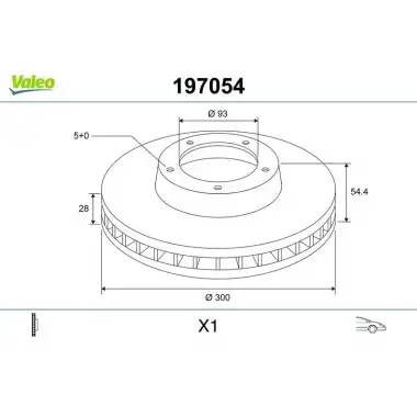 VALEO Fren Diski Ön (Adet (300 /28-25 Mm)) - Ford 197054