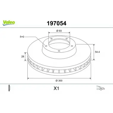 VALEO Fren Diski Ön (Adet (300 /28-25 Mm)) - Ford 197054